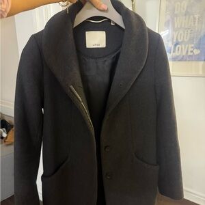 Wilfred cocoon Charcoal grey wool Coat xs